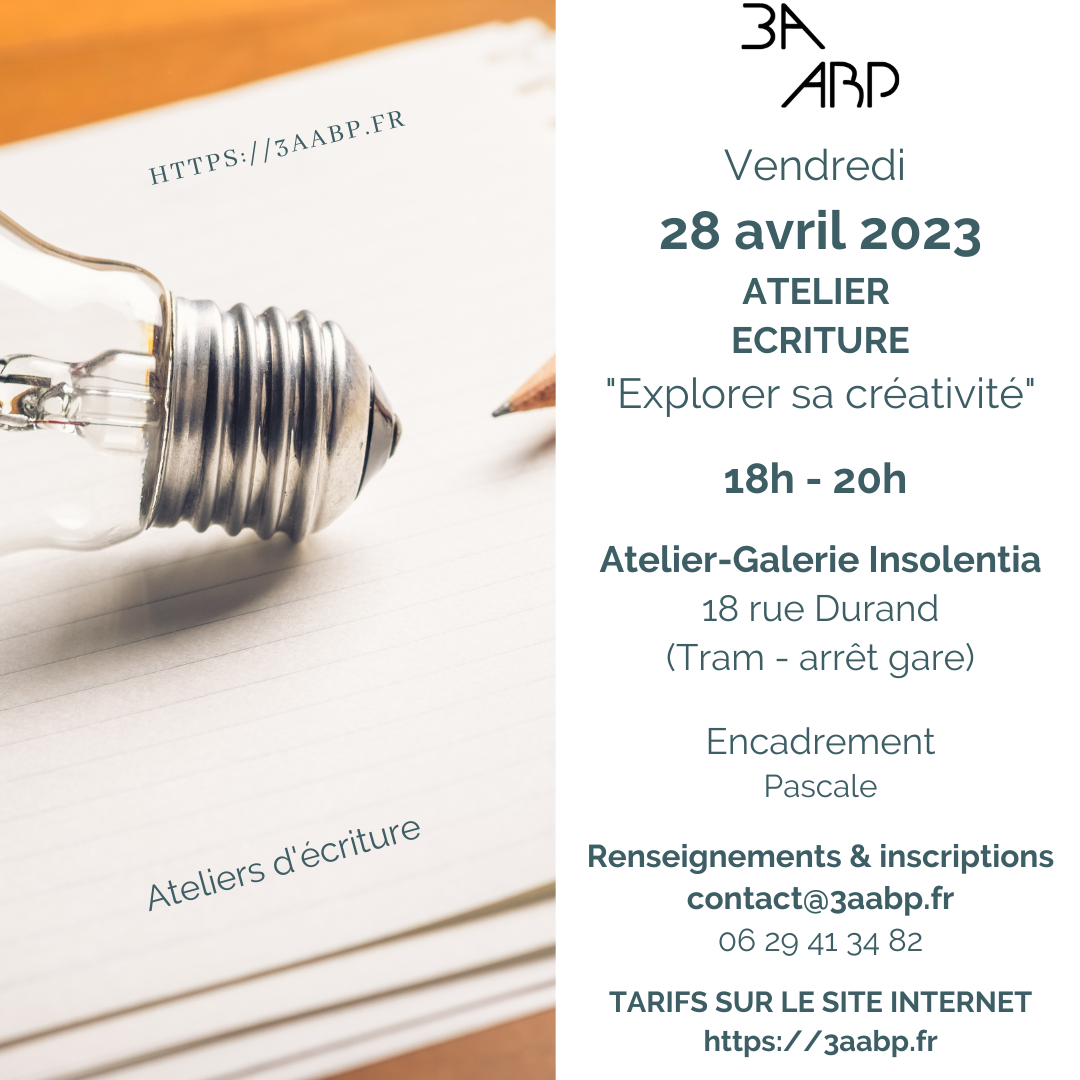 RDV d'écriture | Avril 2023 | Entrer dans le tableau | REPORTE - 3aabp.fr